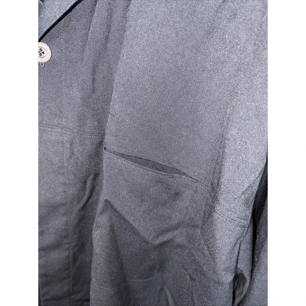 Jordan Two 3 Black Long Sleeve Button Up Shirt Size XL Mens Nike Basketball
